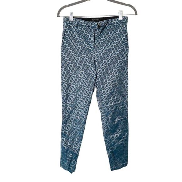 TOPSHOP‎ Floral Patterned Trouser Sz 4 - Picture 1 of 4